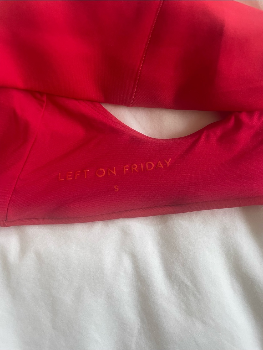 Left On Friday Red Plunge Top - Picture 2 of 6